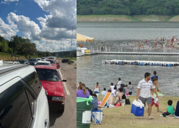 Aluvión de visitantes en El Cadillal en Navidad: el ministro Darío Monteros anuncia importantes obras para la villa veraniega