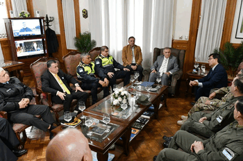 Jaldo reforzó el compromiso con las fuerzas federales en la lucha contra el narcotráfico y el delito