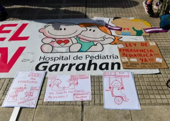 Paro en el Hospital Garrahan tras el veto a la Ley de Emergencia Pediátrica
