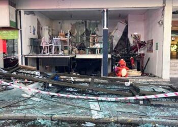 Explotó una máquina de café y destrozó totalmente un bar temático en pleno Barrio Norte